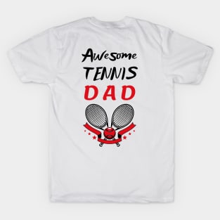 US Open Tennis Dad Racket and Ball T-Shirt